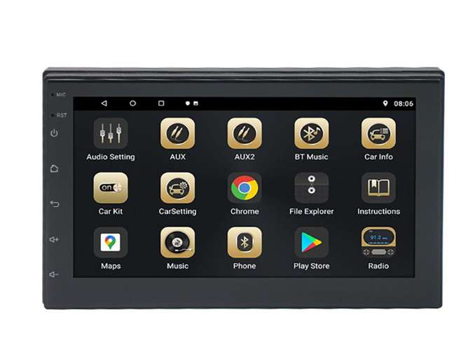 Equipo de carro radio de 7 pulgadas stereo Bluetooth 7011A 4gg/32gb