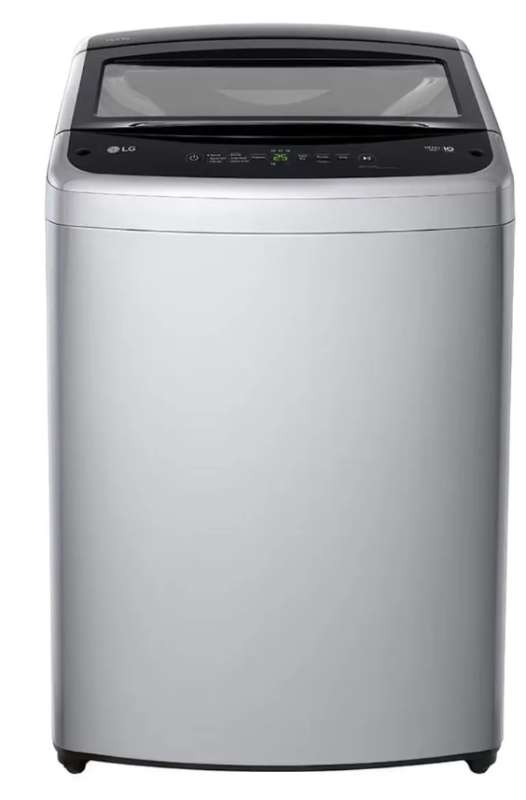 Lavadora LG 19KG WT19DVTM gris cara superior turbodrum