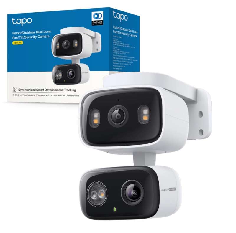 Cámara Tp-link Tapo C246D doble lente 2K visión nocturna a color