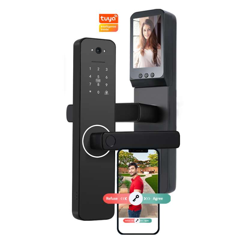 Cerradura Inteligente WIFI DS13-CTY  con camara 3555 Tuya Smart 