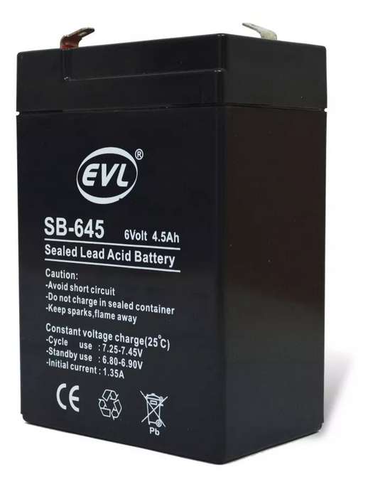 Batería Seca 6v 4.5 A Carros A Batería Juguetes Parlantes