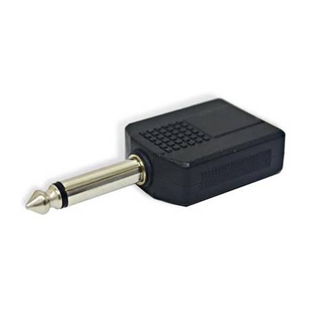Adaptador Divisor De Audio Evl 2 6.3mm  a 1 6.3mm (1/4)