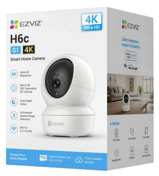 Cámara EZVIZ G1 CSH6CR200 4K con conectividad de doble banda Interior
