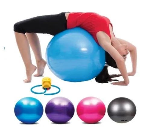 Pelota De Pilates Gym Ball Yoga Gimnasia 65cm + Valvula