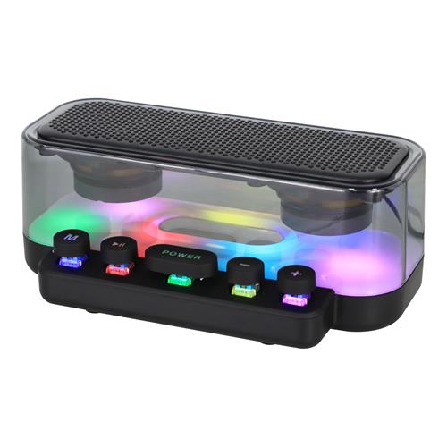 Parlante portátil  mp3 con teclas mecánicas luces led/BLT/USB/TF/AUX