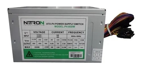 Fuente De Poder Nitron Atx Pc Computadora 850w 24 Pines