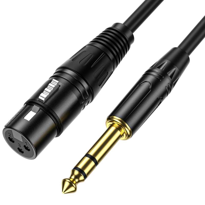 Cable de Audio Profesional Berani MCX6-5 ce Canon a Plug 6.3 Microfono 5m