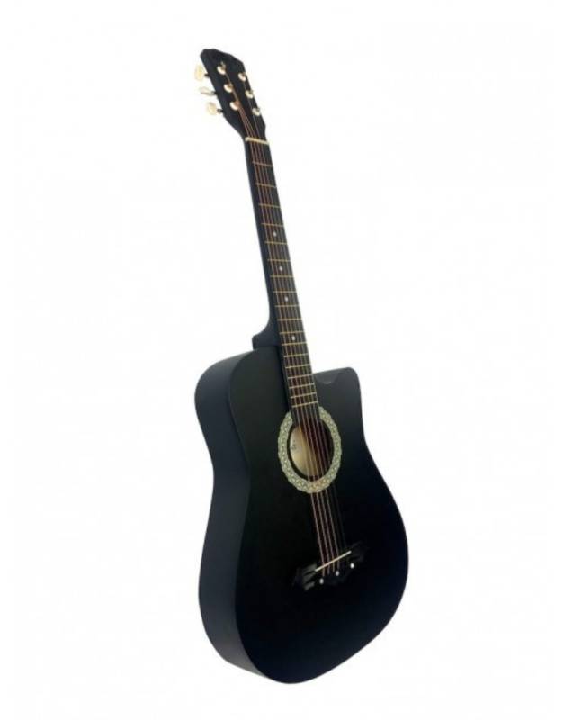 Guitarra electro acústica negra Kaysen con ecualizador 38 R38EQ 8016Bv