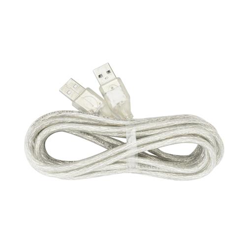 CABLE USB EVL MACHO X USB MACHO TRANSP. 5MT YUSB2-T01-5M