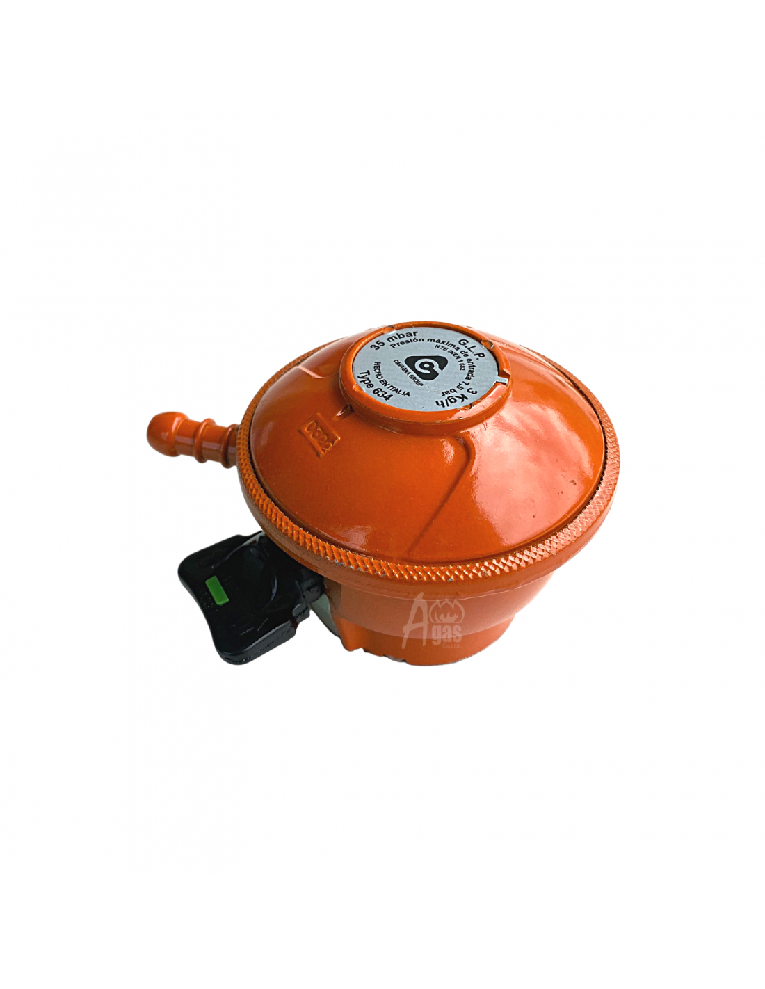 REGULADOR CAVAGNA GROUP VALCULA COCINA DOMESTICA 3KG NARANJA G01542