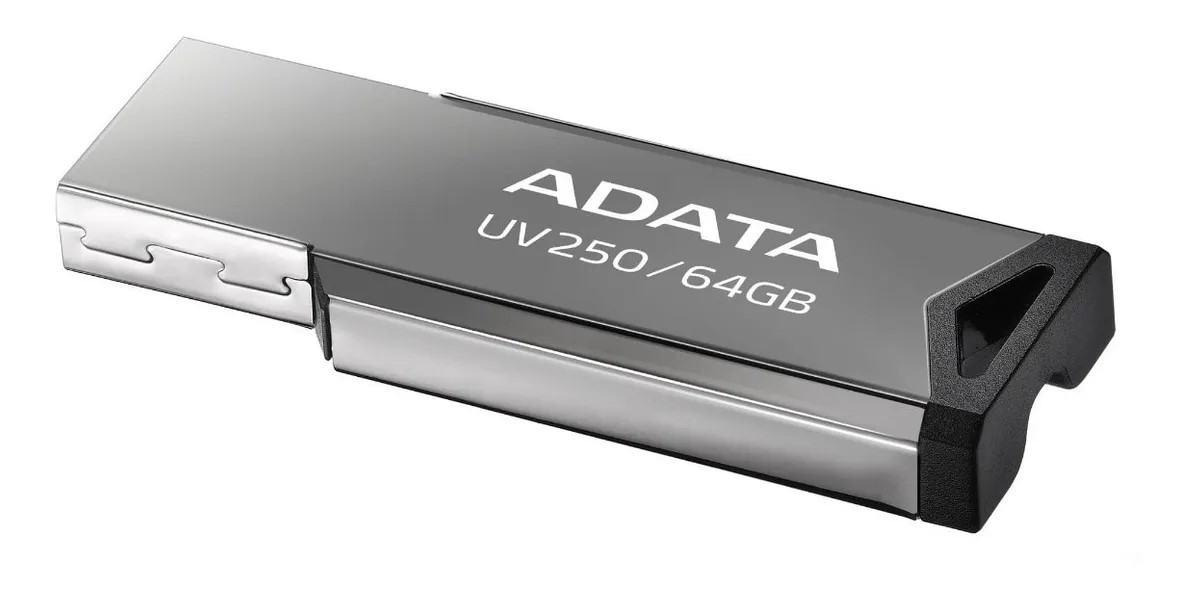 Memoria Usb Flash Adata Uv250 64gb Slim Metálica Pen Drive