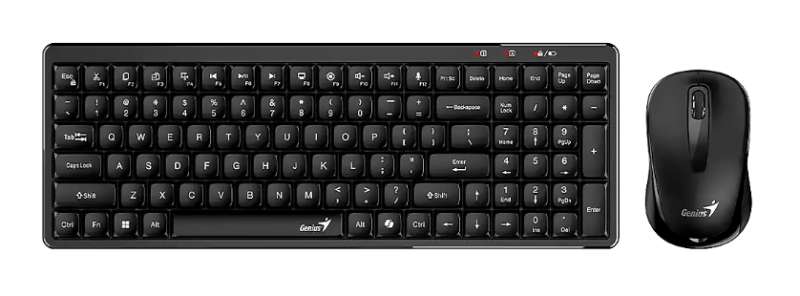 Teclado combo Genius mouse Luxemate Q8100 24GHZ usb a óptico