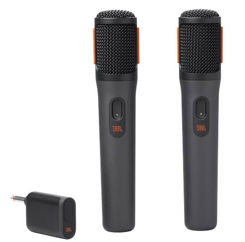Micrófonos inalámbricos JBL party box recargables negro 20 horas