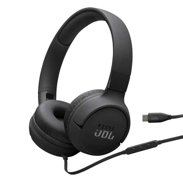 Audifono con cable non tws JBL Tune 520C negro usb c