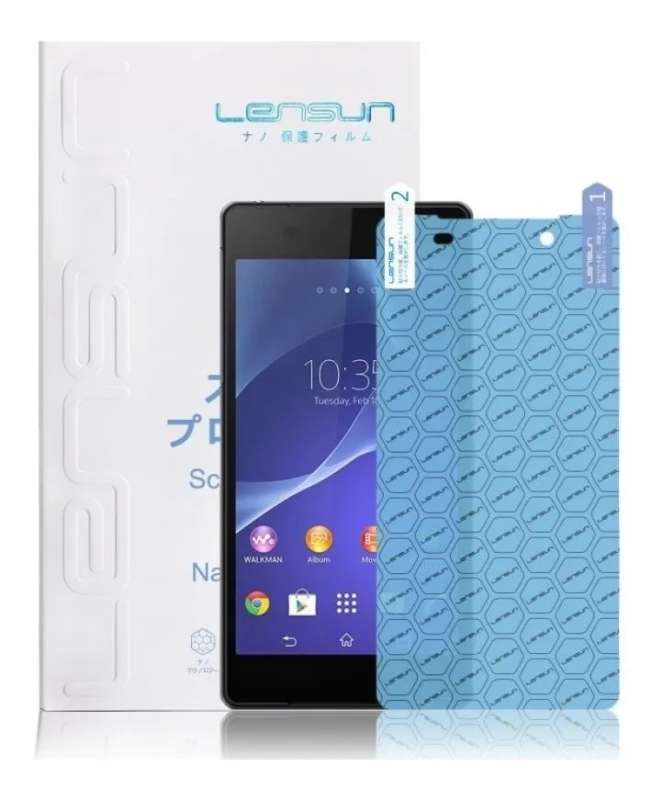 Mica De Gel Lensun Anti Huella Anti Rallones HD-CH 183*120MM  a medida para celular