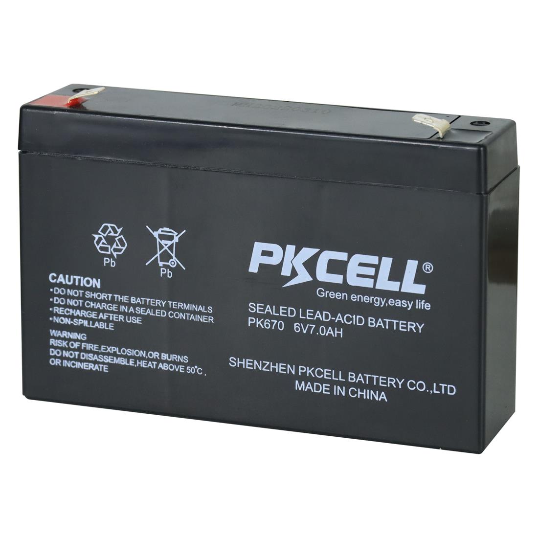 Batería Seca Pkcell  6V-7.0A PK-670