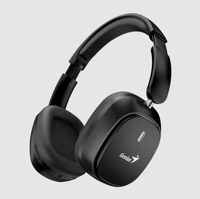 Audífonos inalámbricos Genius HS820bt negro plegable Bluetooth 5.4 22h Batería