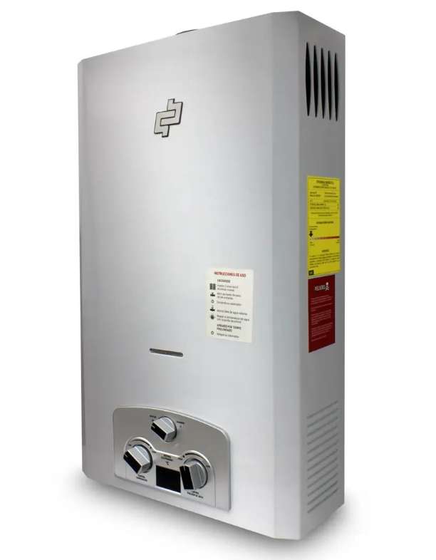 Calefón Bp de agua 20 litros gris BP03354