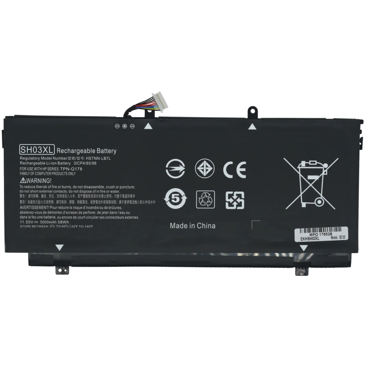 BATERIA LAPTOP HP 11.55V 5000mAh 58Wh
