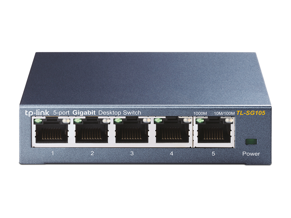 Switch TP-Link Giga Ethernet SG105 5 Puertos Metálico