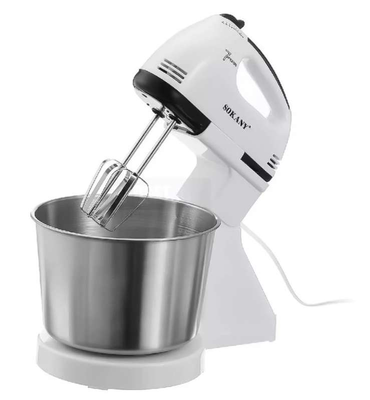 Batidora eléctrica Sokany 250W con pedestal LMY25-7-SK