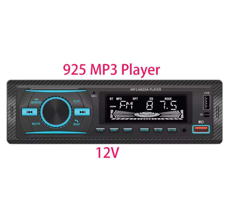 Equipo radio para carro mp3-925 60W * 4 12V Coche USB/TF/FM/AUX Bluetooth