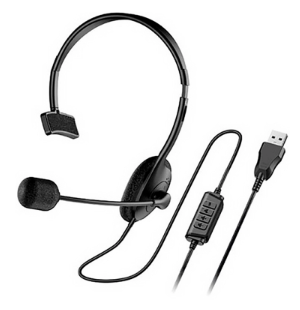 Audífono Genius HS-100U con micrófono mono USB