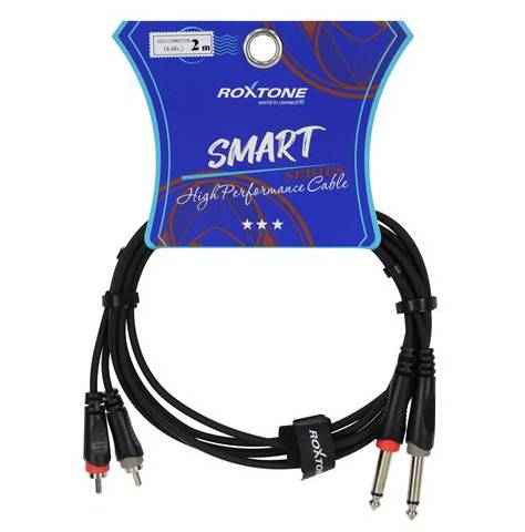 Cable de Audio 2 plug RCA X 2 plug  6.3 mm (1/4)  2 metros SACC150L0020