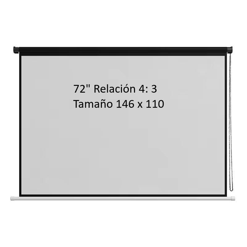 Pantalla de Proyeccion Manual de 72