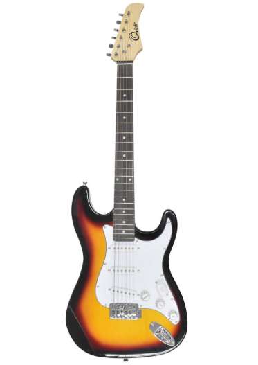 Guitarra eléctrica combo Orich naranja sunburst OEGP10