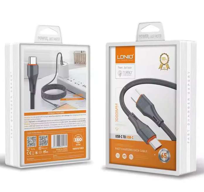 Cable Ldnio LC631C 1 metros 65W tipo c a tipo c