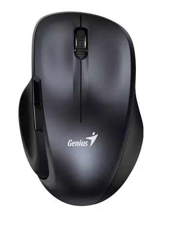 Mouse Inalámbrico  Genius Ergonómico 8200S Wireless Negro Silencioso  5 Botones