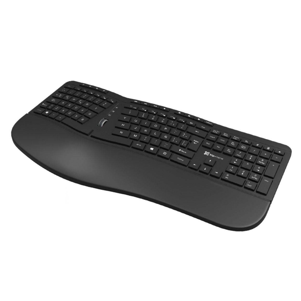 Teclado Klipxtreme Ergonómico Inalámbrico KBK-530S