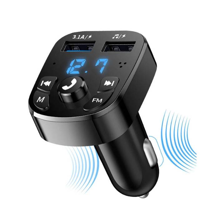 Modulo transmisor FM MP3 bluetooth C51 cigarrillera USB MICRO SD