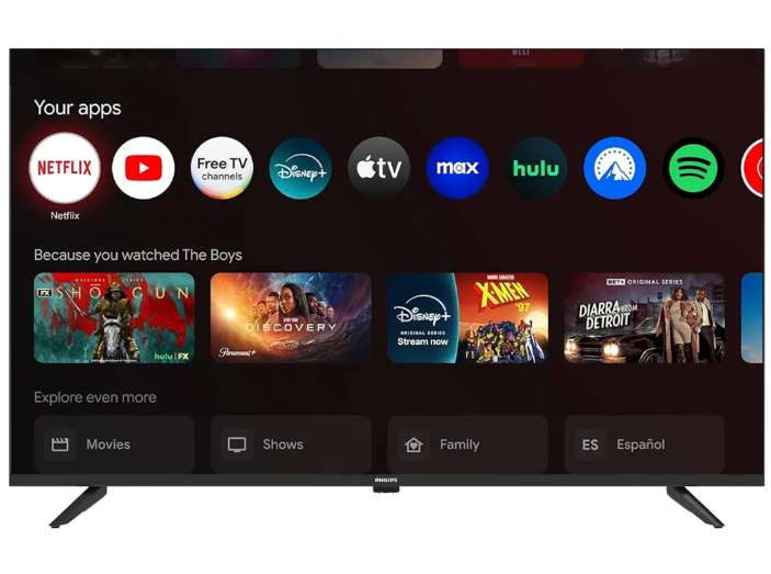 Televisor smart Philips  43 pulgadas Google tv 2K plus FHD 43GFS-FISDB
