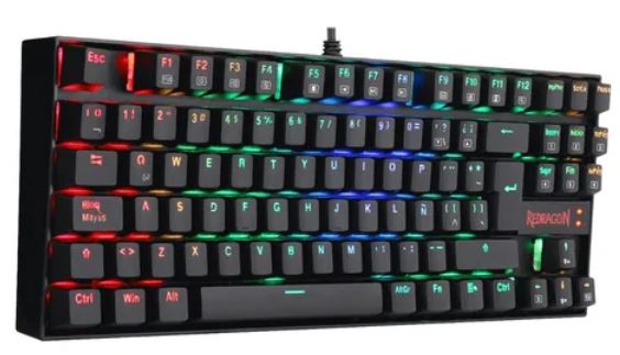 Teclado Gamer Mecanico Redragon K552rgb Kumara Acero Agua