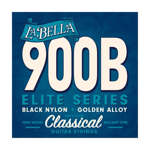 JUEGO DE CUERDAS DE GUITARRA CLASICA LA BELLA ELITE BLACK NYLON 900B