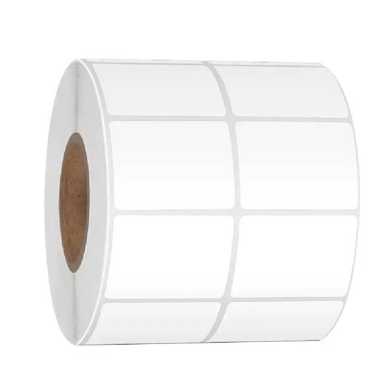 Rollo etiqueta térmica 2000 unidades 3.3x4.4 2 columnas