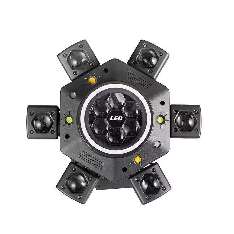 Luz Led Esenario Discotenca 6 brazos LED STRIP RGBW Haz Laser