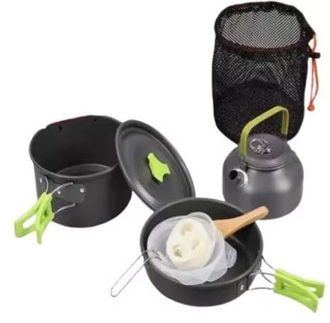 Juego de ollas portátiles Echef pro de aluminio modelo O6C1825