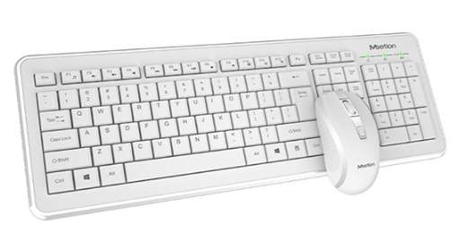 Teclado combo inalámbrico Meetion mouse C4120 blanco