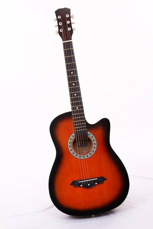 Guitarra electro acústica naranja Kaysen con ecualizador 38 8016B