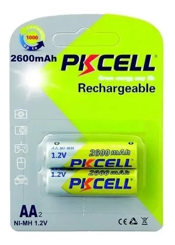 Pilas Recargables Pila Recargable Aa 2600ma Blister Pkcell