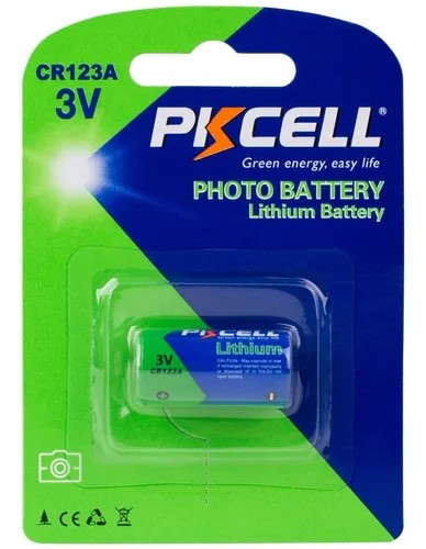 Pila Batería Marca Pkcell 123a Cr123a 3v Litio Cámaras