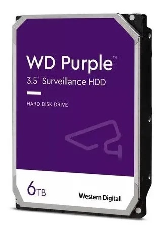 Disco Duro 6TB 3.5 Purpura Wester Para Sistema De Cámaras