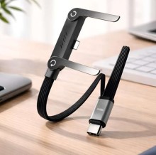Cable de carga y datos 240w con soporte plegable TC-TC 1.5 metros