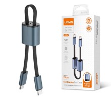Cable LDNIO LC23C de Aleación de Aluminio Tipo C a Tipo C magnético