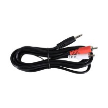 Cable Auxiliar American Xtreme 2 Plug RCA X 1 Plug 3.5 ST 1.8MT 