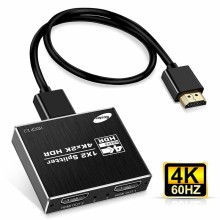 Splitter divisor HDMI 4K 60HZ RGB 1 entrada 2 salidas