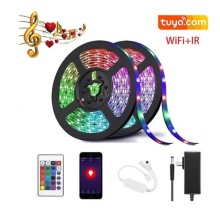 Cinta Rollo Tira Led Rgb Audio 5m 5 Metros Wifi Tuya Alexa